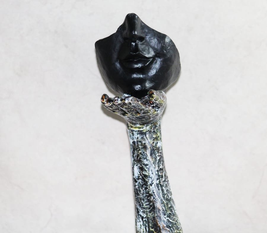 Handicraft Resin Silver Antique Lady Face Mask Showpiece Corporate Gifts, Wedding Gifts photo 4