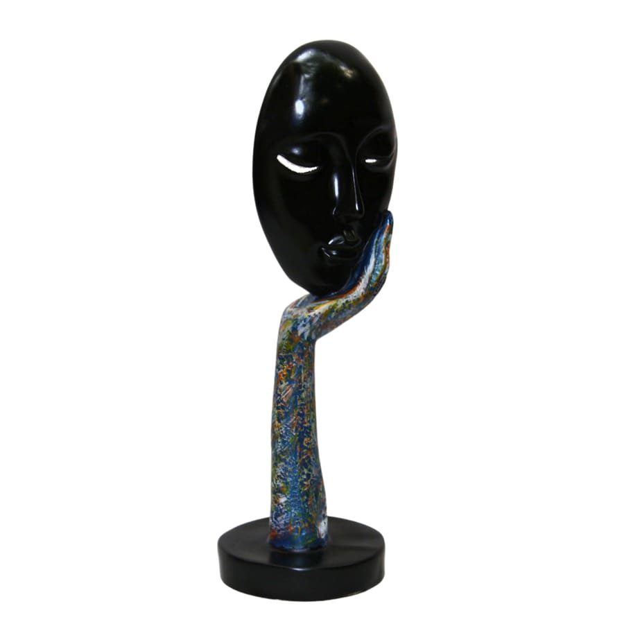 Handicraft Resin Black Antique Lady Face Mask Showpiece for home decor Corporate Gifts,Wedding Gifts photo 5