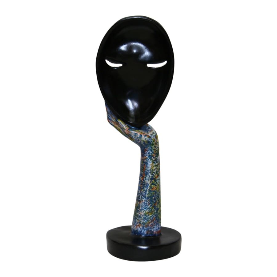 Handicraft Resin Black Antique Lady Face Mask Showpiece for home decor Corporate Gifts,Wedding Gifts photo 6