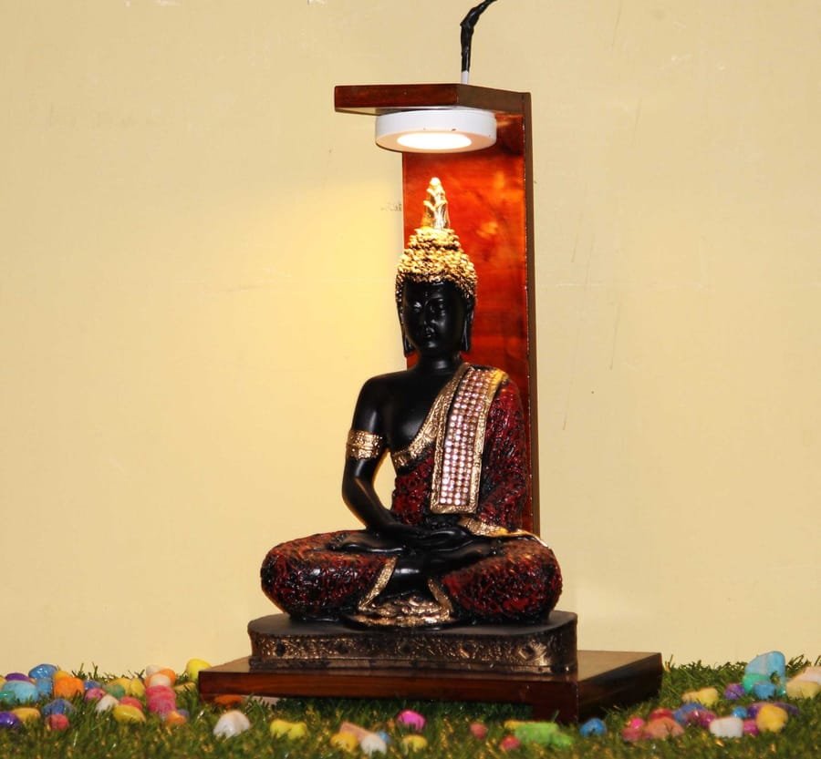 Lamp with Lord Buddha Statue Corporate Gifts, Wedding Gifts