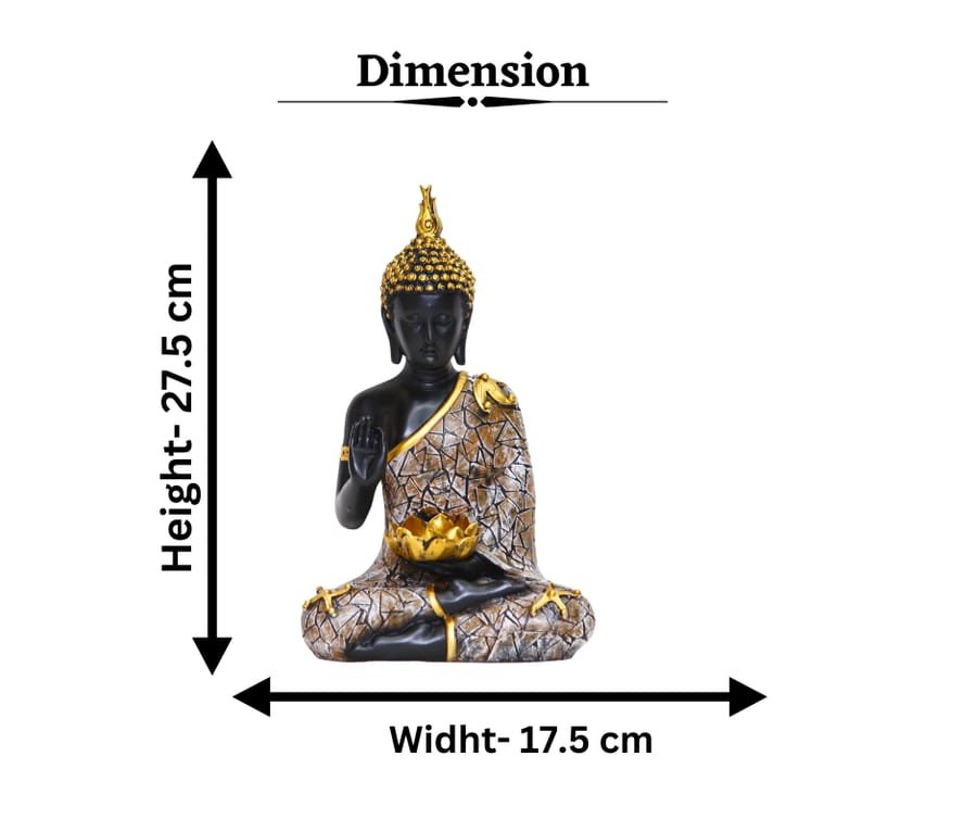 Sitting Buddha Idol Statue photo 2