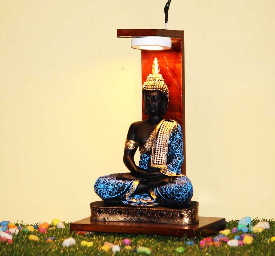 Lamp with Lord Buddha Statue Corporate Gifts, Wedding Gifts