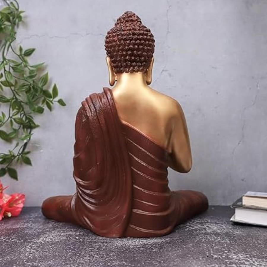 SMD Light Brown Resin Buddha Statue photo 3