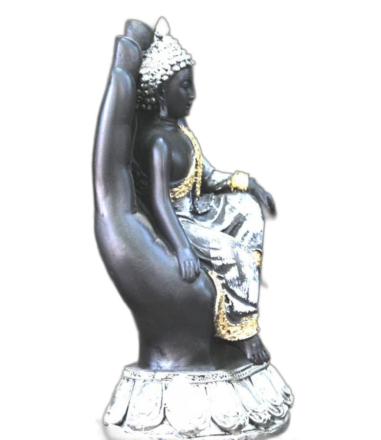 Palm Buddha Polyresin Showpiece photo 3