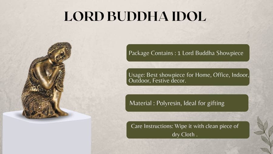 Polyresin Sitting Buddha Idol Statue Manufacturer, Wholesaler photo 2