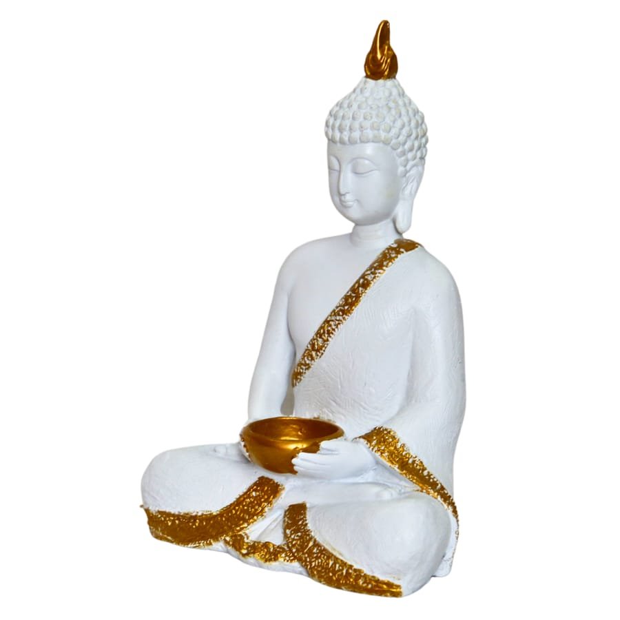 Resin Buddha with Diya Statue Corporate Gifts, Wedding Gifts photo 5