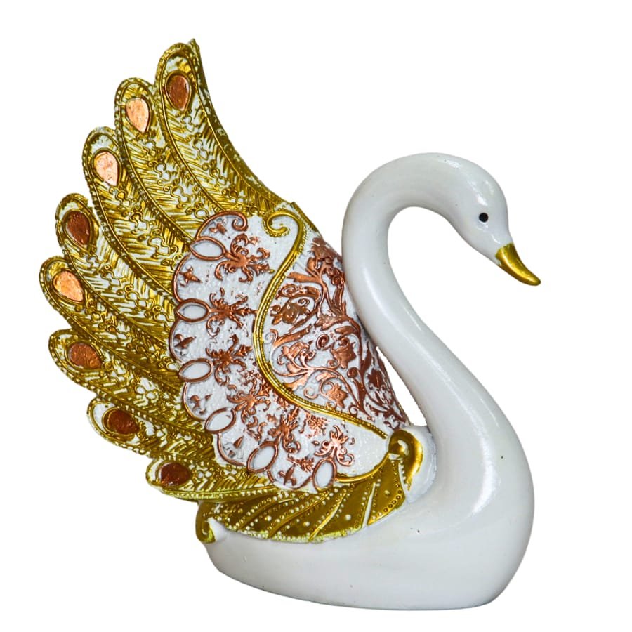 Swan/Duck Pair Showpiece Statue for table decor In Polyresin, Manufacturer And Wholesaler photo 5