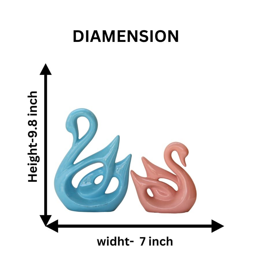Swan Pair Polyresin Showpiece Manufacturer And Wholesaler Corporate Gifts, Wedding Gifts photo 2