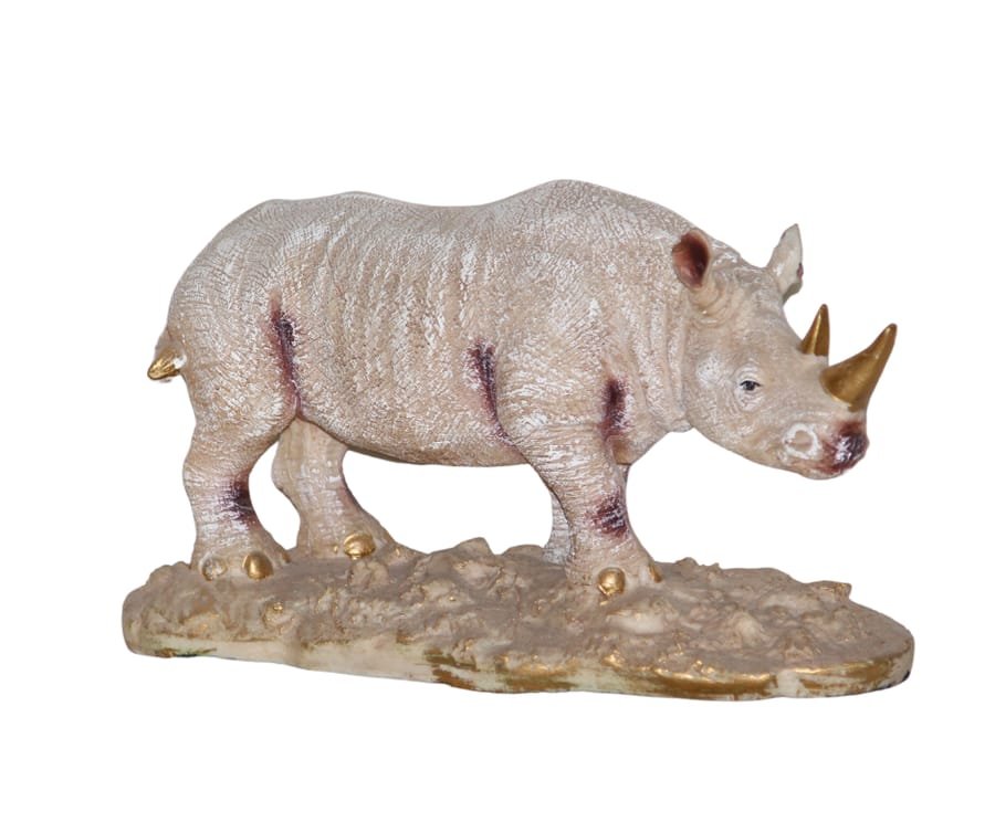Handicraft Resin White shade Genda Animal showpiece for hom decor Corporate Gifts, Wedding Gifts photo 3