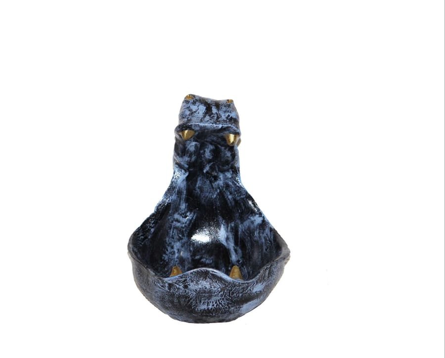 Handcrafted Resin Grey Hippo Statue for Storage home decoration items Corporate Gifts, Wedding Gifts photo 5