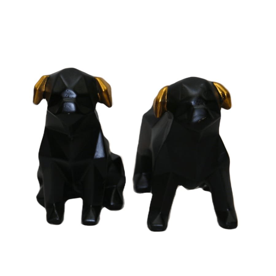 Handicrafts Resin Black Pair Of Dog Showpiece Manufacturer And Wholesaler photo 3