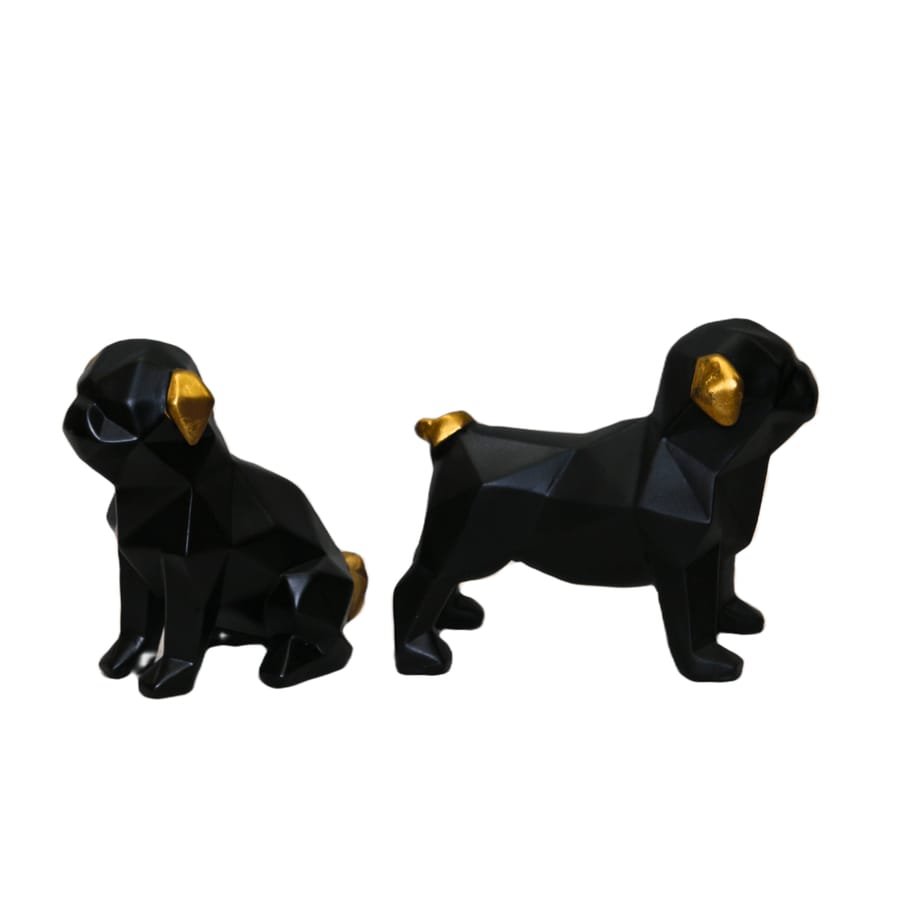 Handicrafts Resin Black Pair Of Dog Showpiece Manufacturer And Wholesaler photo 4