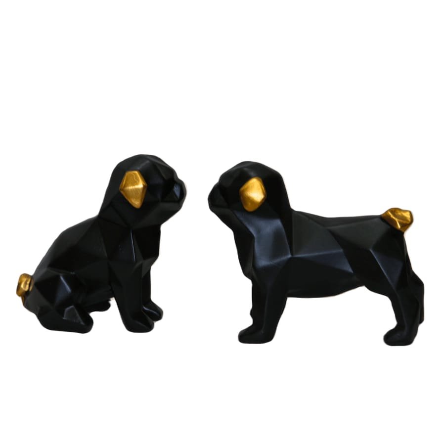 Handicrafts Resin Black Pair Of Dog Showpiece Manufacturer And Wholesaler photo 5