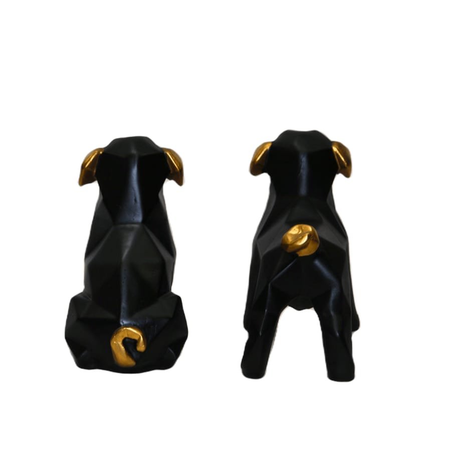 Handicrafts Resin Black Pair Of Dog Showpiece Manufacturer And Wholesaler photo 6