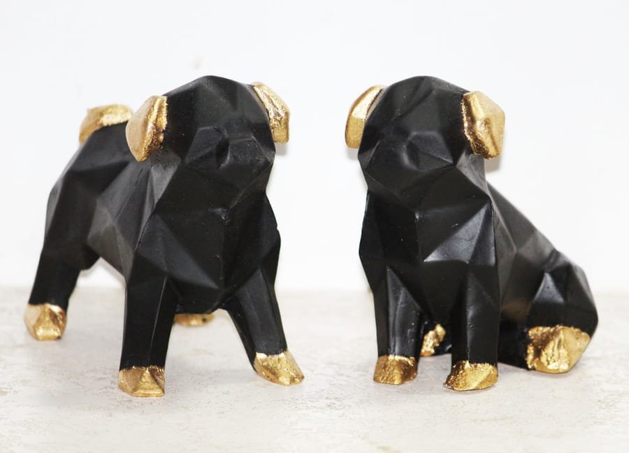 Handicrafts Resin Black Pair Of Dog Showpiece Manufacturer And Wholesaler photo 7