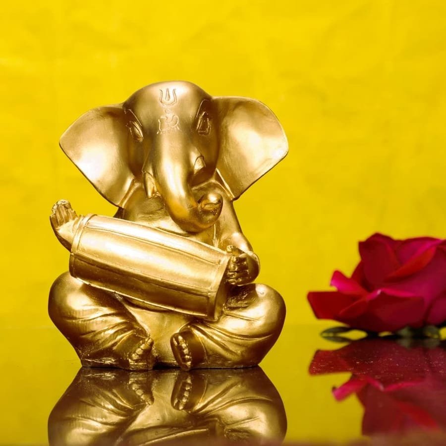Golden Lord Ganesh Showpiece Corporate Gifts, Wedding Gifts