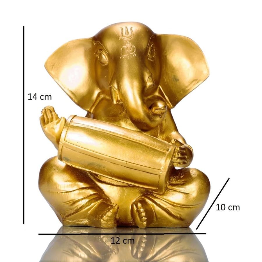 Golden Lord Ganesh Showpiece Corporate Gifts, Wedding Gifts photo 2