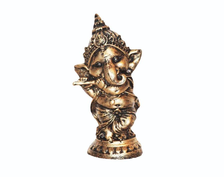 Lord Ganesh Playing Flute Statue Corporate Gifts, Wedding Gifts photo 3