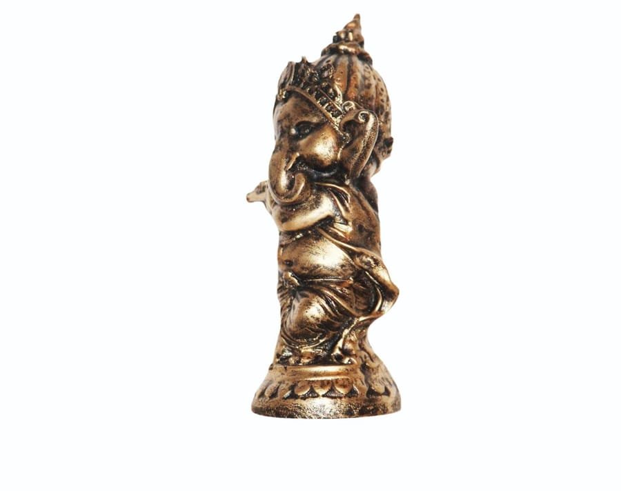 Lord Ganesh Playing Flute Statue Corporate Gifts, Wedding Gifts photo 4