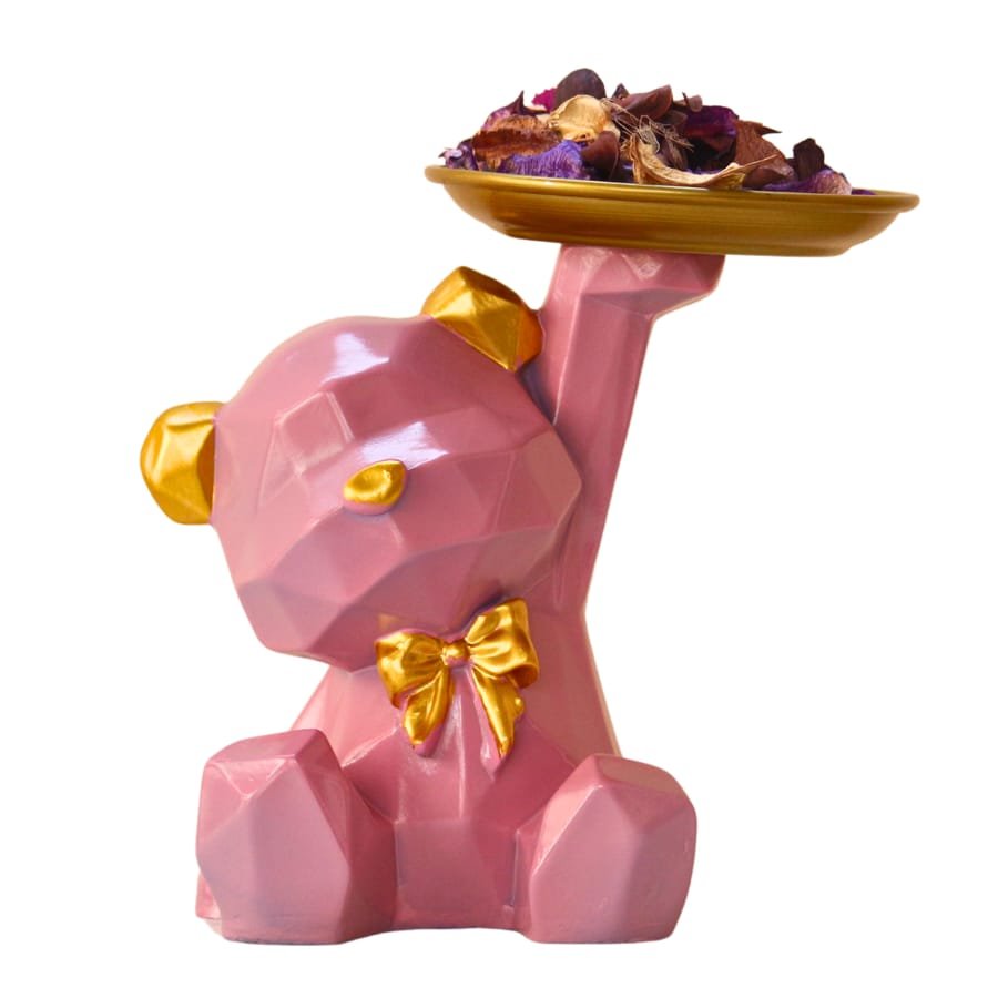 Teddy Statue with Plate Corporate Gifts, Wedding Gifts photo 4