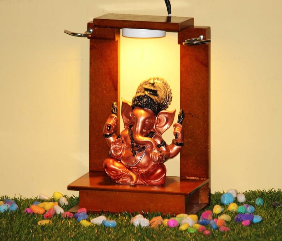 Lamp with Lord Ganesh Statue Corporate Gifts, Wedding Gifts