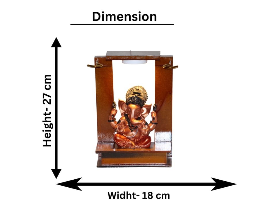 Lamp with Lord Ganesh Statue Corporate Gifts, Wedding Gifts photo 2