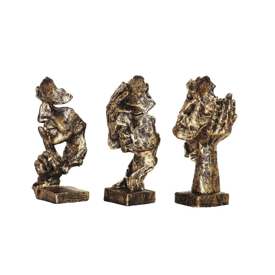 Set of 3 Resin Face Showpiece Corporate Gifts, Wedding Gifts photo 4