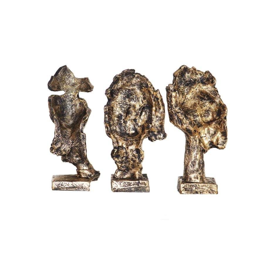 Set of 3 Resin Face Showpiece Corporate Gifts, Wedding Gifts photo 5