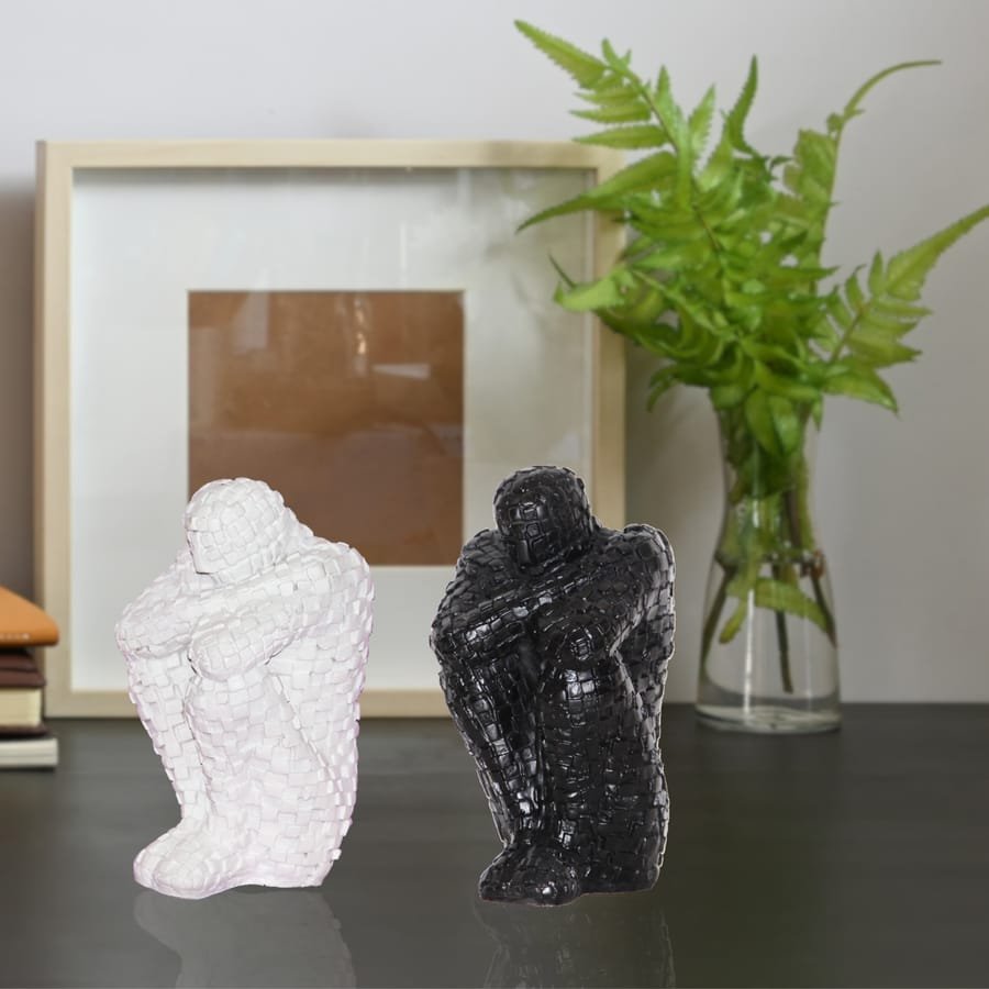 Set of 2 Man Statue Corporate Gifts, Wedding Gifts