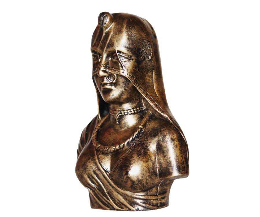 Handicraft Resin Golden Antique Bani Thani Lady Statue for home decor photo 3