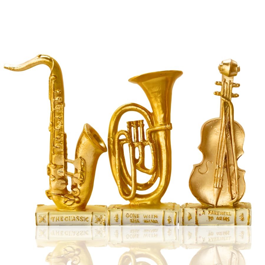 Set Of 3 Musical Instrument Showpiece Corporate Gifts, Wedding Gifts photo 3